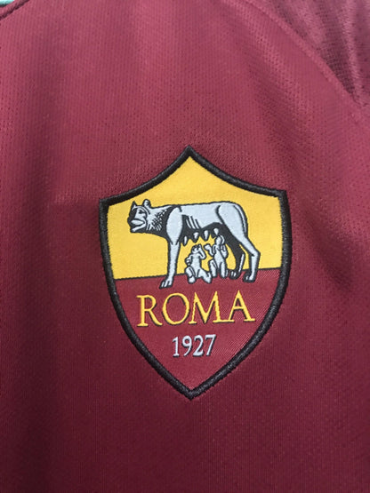 17-18 AS Roma Home Soccer Jersey - SoccerSphere