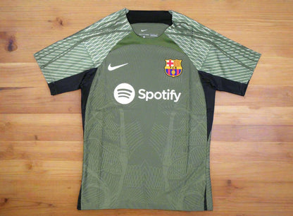 2023-24 Barcelona Training shirt (green) Player version - SoccerSphere