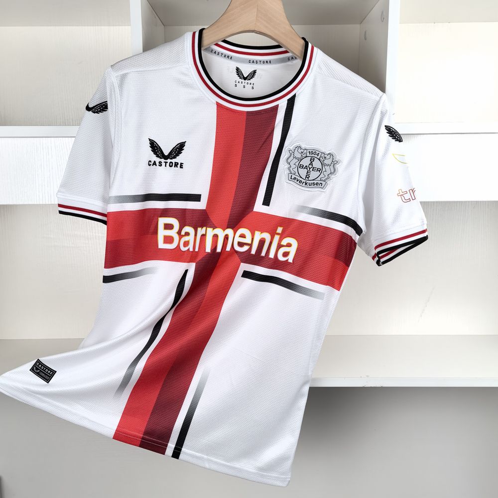 2024 - 25 Leverkusen Home Soccer Jersey - SoccerSphere