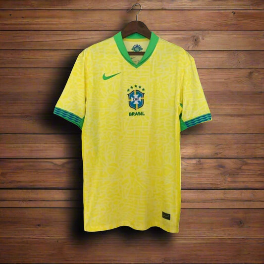 2024 Player Brazil Soccer Jersey Home - SoccerSphere