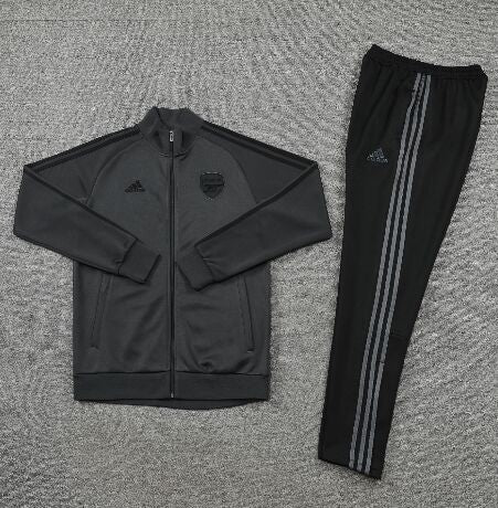 22 - 23 Arsenal Dark - Grey Football Tracksuit - SoccerSphere