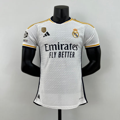 23 - 24 Madrid Home Player Version Soccer Jerseys - SoccerSphere