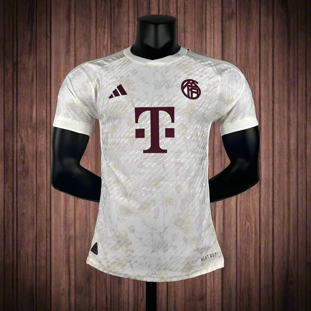 23 - 24 Player Version Bayern Soccer Jersey Second Away - SoccerSphere