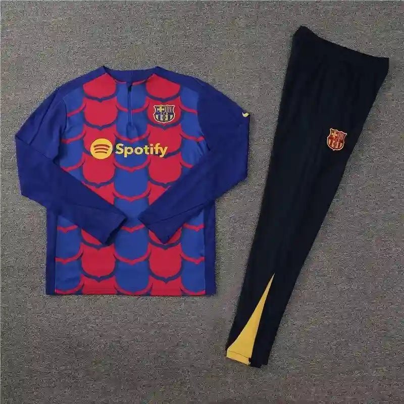 24/25 Barcelona Long Sleeve Training Suit - SoccerSphere