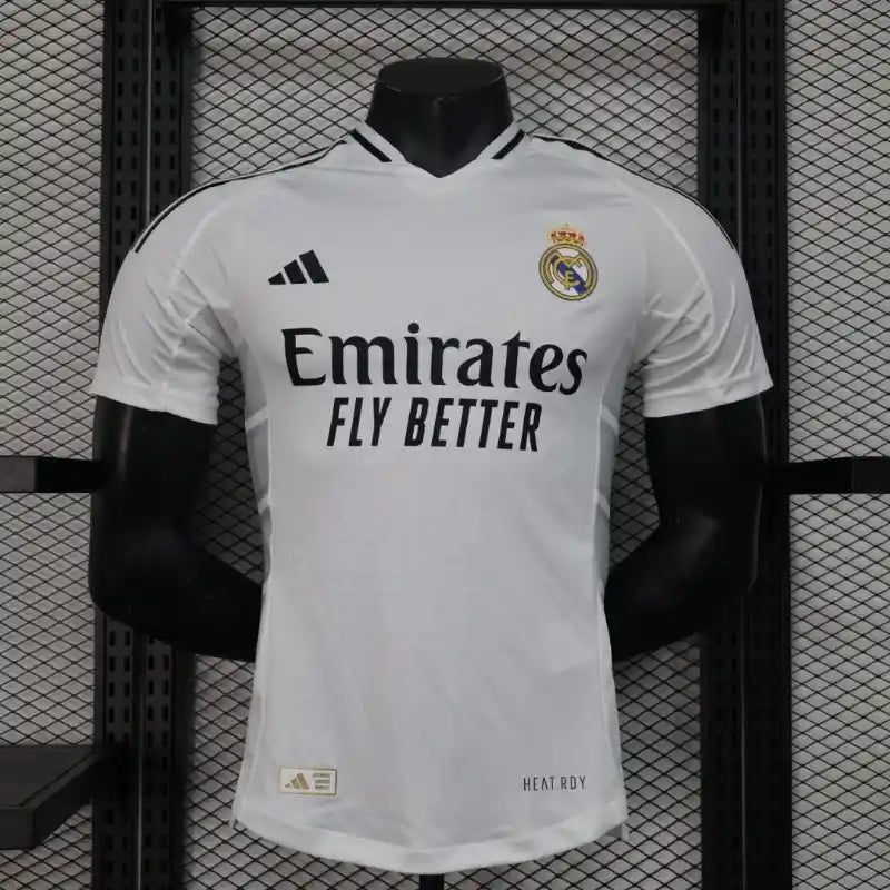 24/25 Player Version Real Madrid Soccer Jersey Home - SoccerSphere