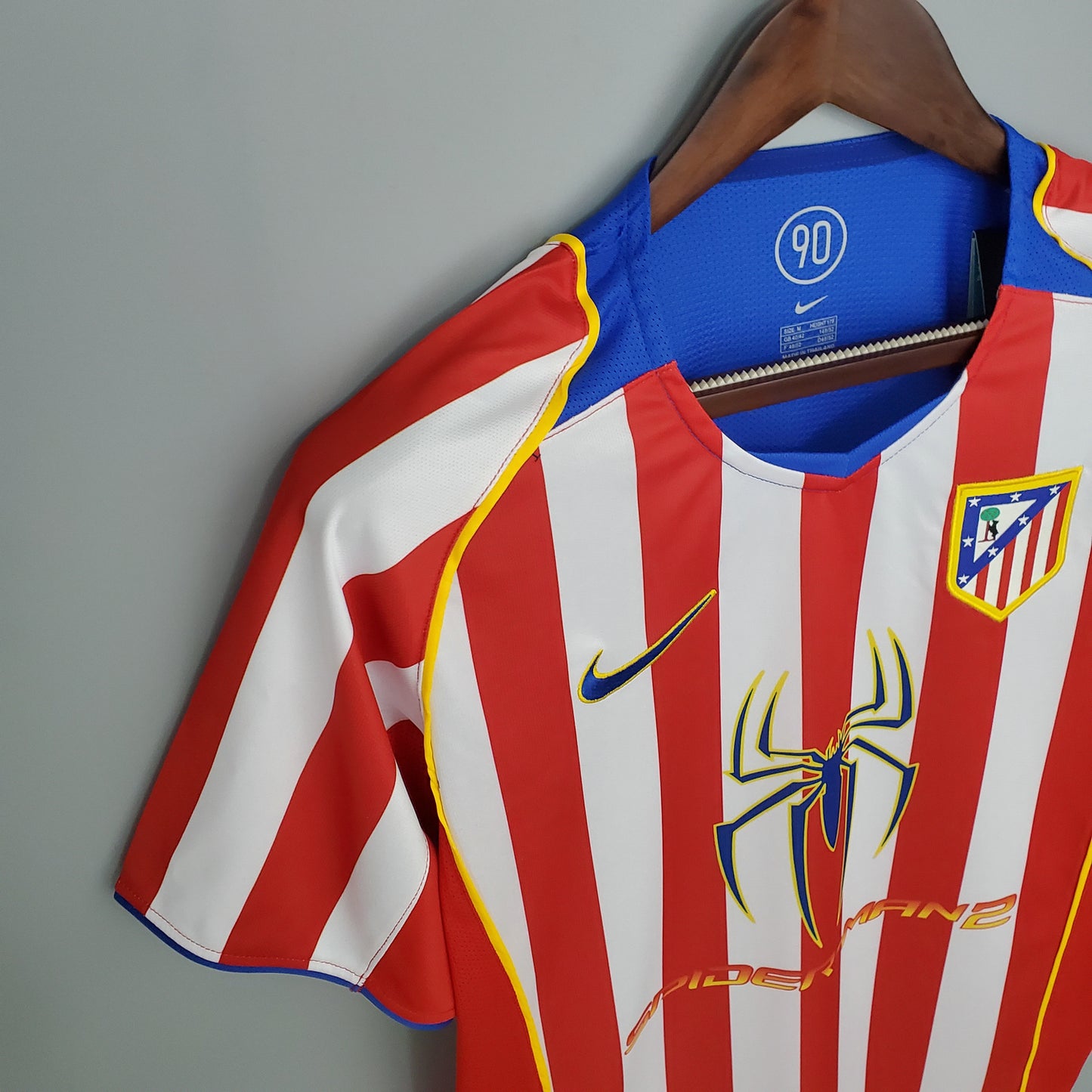 Retro 2004/05 Atletico Madrid Home SPIDER - SoccerSphere