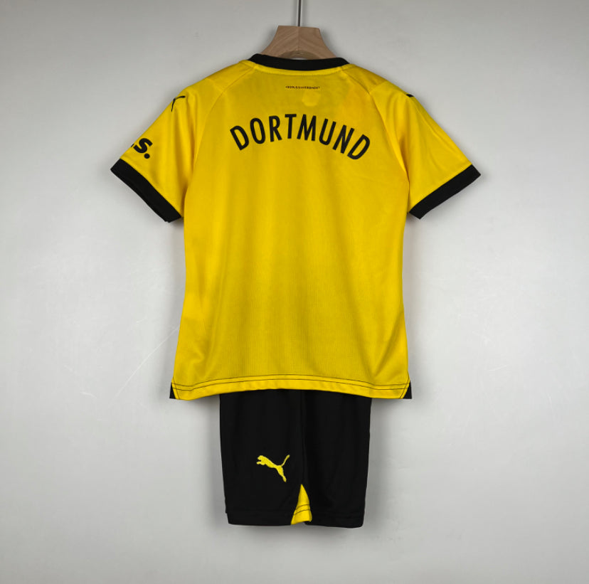 Dortmund 23-24 season kid size+ free shorts - SoccerSphere