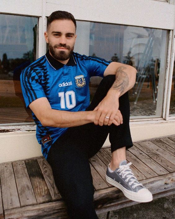 Retro 1994 Argentina Soccer Jersey Away - SoccerSphere