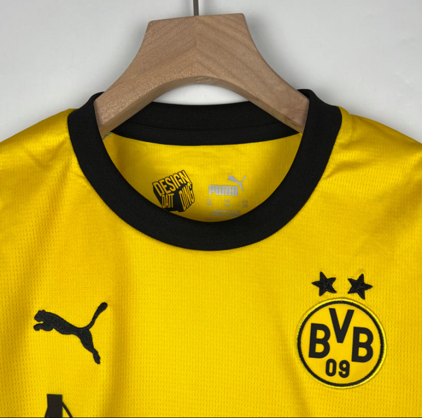 Dortmund 23-24 season kid size+ free shorts - SoccerSphere