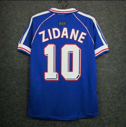 Retro 1998 France home jersey, free shipping - SoccerSphere