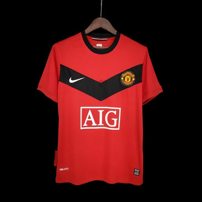 Retro 2009-10 Manchester United Soccer Jersey Home - SoccerSphere