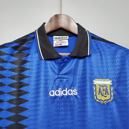 Retro 1994 Argentina Soccer Jersey Away - SoccerSphere