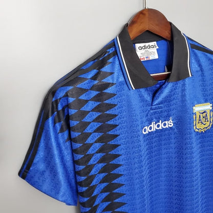 Retro 1994 Argentina Soccer Jersey Away - SoccerSphere