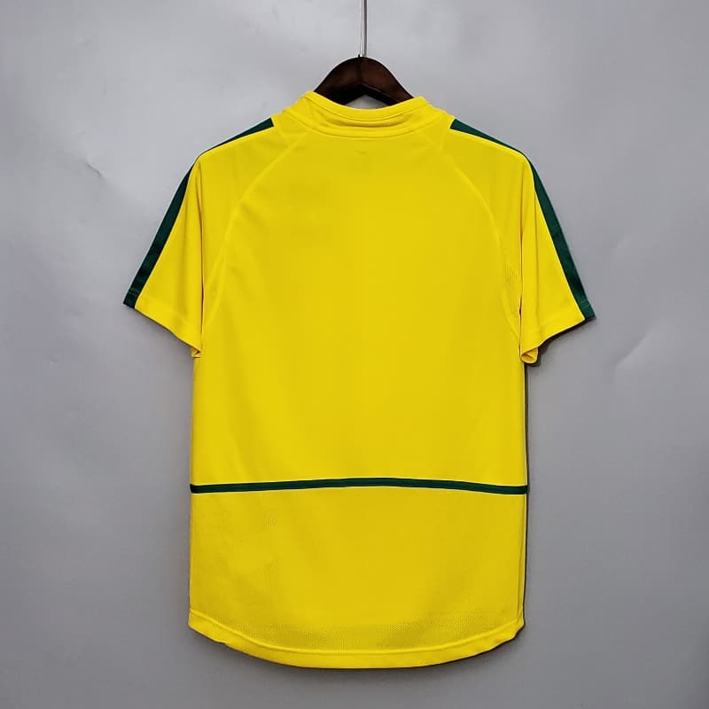 Retro 2002 Brazil Soccer Jersey Home - SoccerSphere