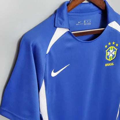 Retro 2002 Brazil Soccer Jersey Away