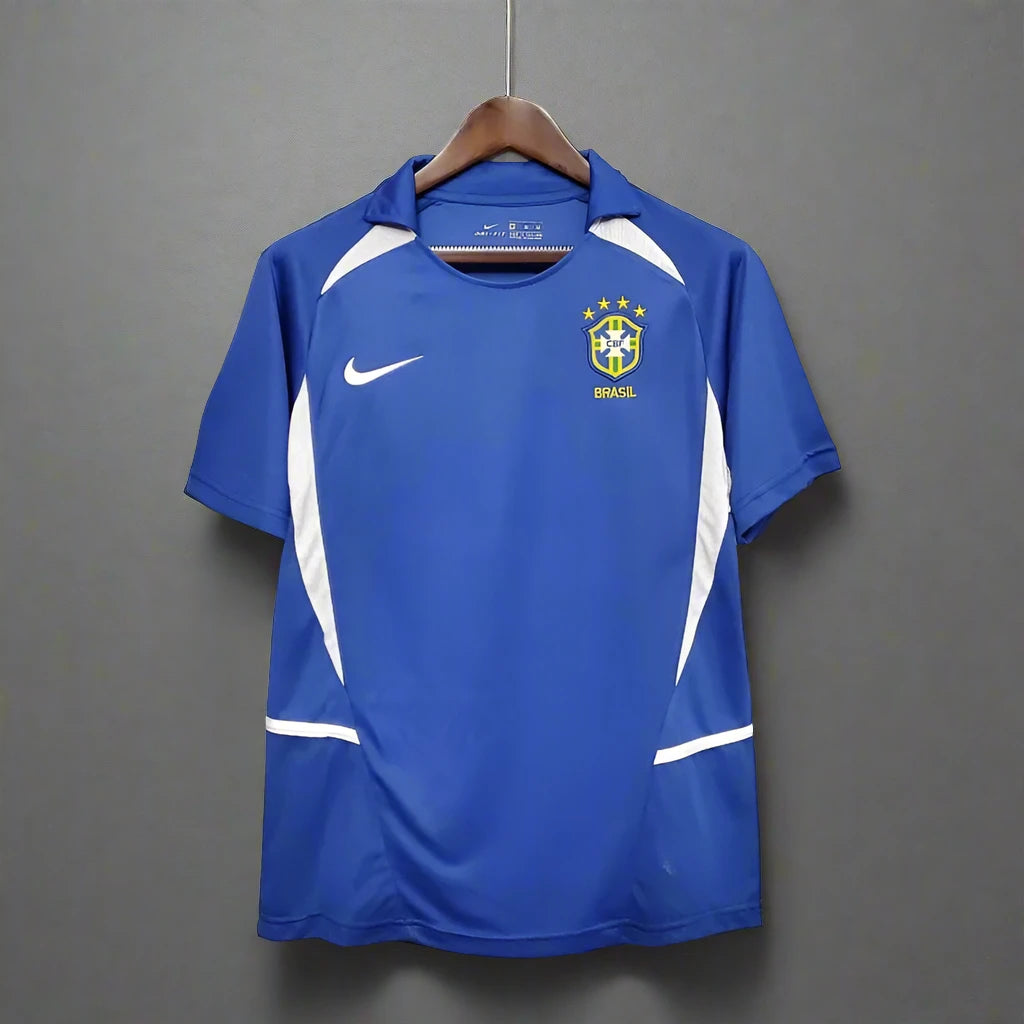 Retro 2002 Brazil Soccer Jersey Away