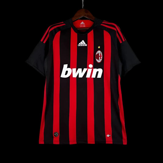 Retro 2008-09 AC Milan Soccer Jersey Home - SoccerSphere