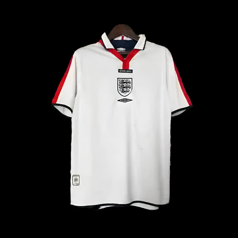 Retro 2004 England Soccer Jersey Home - SoccerSphere