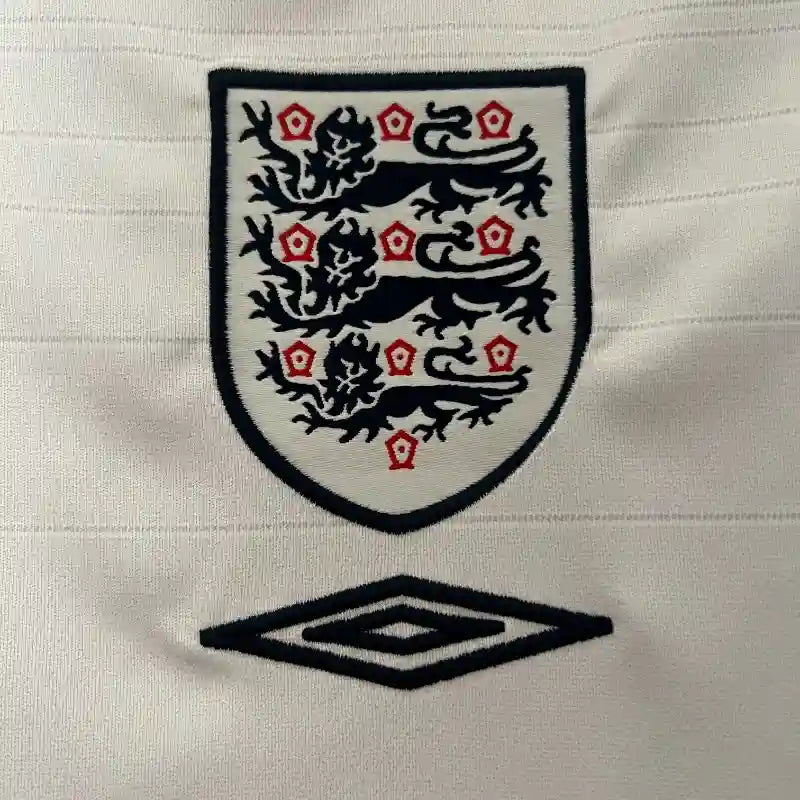 Retro 2004 England Soccer Jersey Home - SoccerSphere