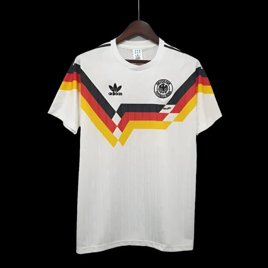 Retro 1990 Germany Soccer Jersey Home - SoccerSphere