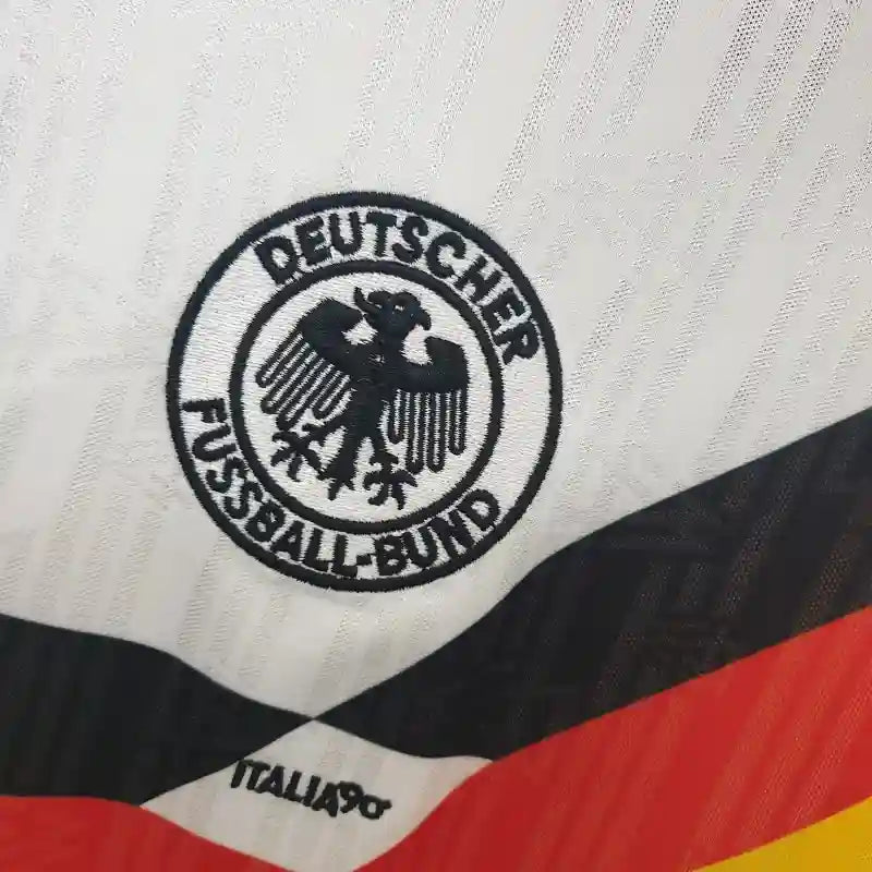 Retro 1990 Germany Soccer Jersey Home - SoccerSphere