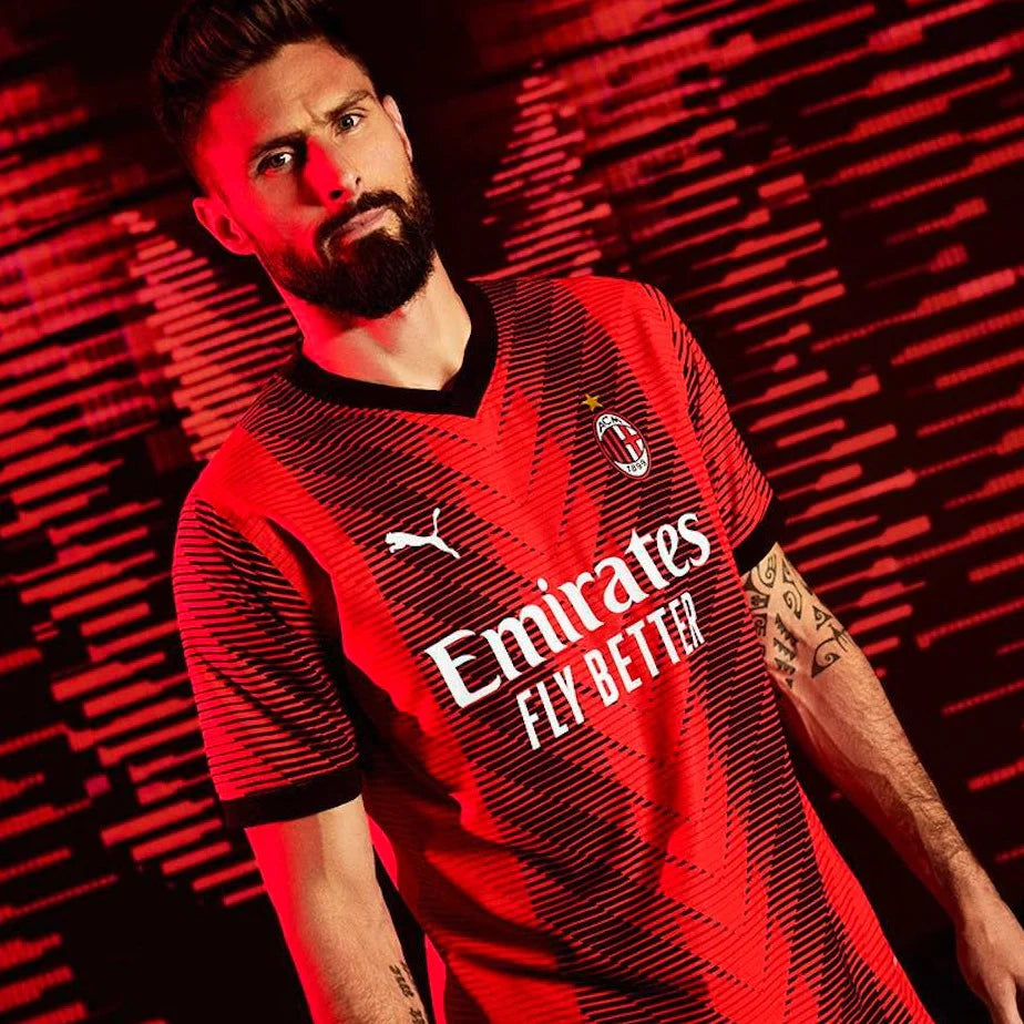 AC Milan home jersey, player version 23/24 season - SoccerSphere