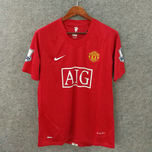 Manchester united 07/08 home jersey champions league include CR7 - SoccerSphere