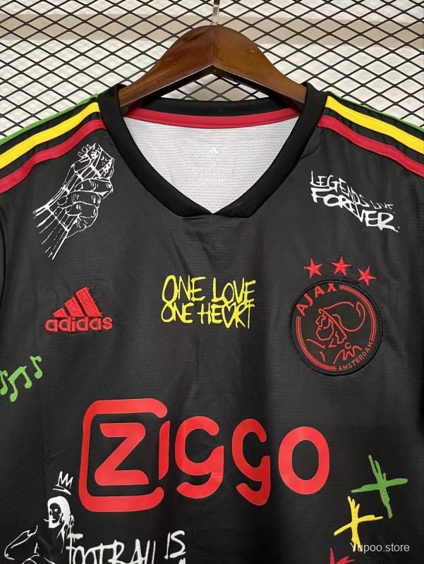 Retro 21/22 Ajax Third Black One Love Edition Jersey - SoccerSphere